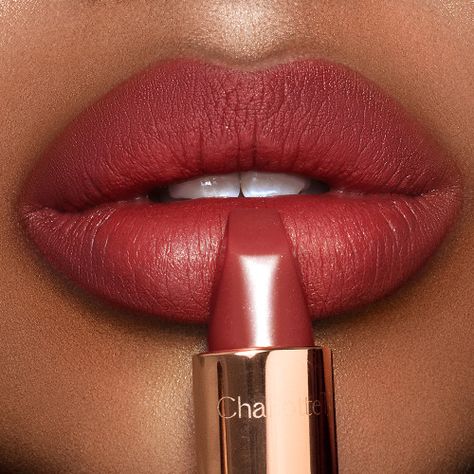 Berry Red Lipstick, Revolution Lipstick, Red Lipstick Matte, Charlotte Tilbury Matte Revolution, Berry Lipstick, Luxury Lipstick, Glossier Lipstick, Perfect Lipstick, Berry Lips