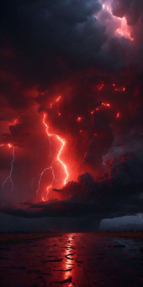 Lightning Sky, Lightning Images, Lightning Art, Lightning Photos, Lightning Photography, Red Lightning, Wallpaper Cantik, Lightning Storm, Dark Phone Wallpapers