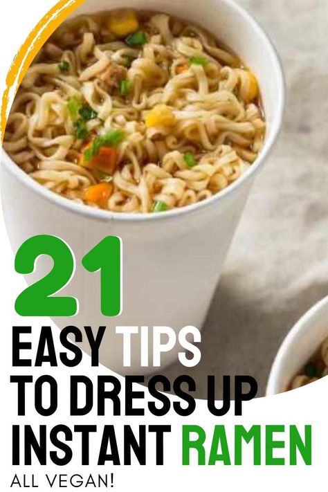 Easy Ramen Noodle Recipes, Top Ramen Recipes, Vegan Hacks, Kimchi Ramen, Ramen Hacks, Ramen Recipes Easy, Kitchen Hacks Food, Easy Ramen, Top Ramen