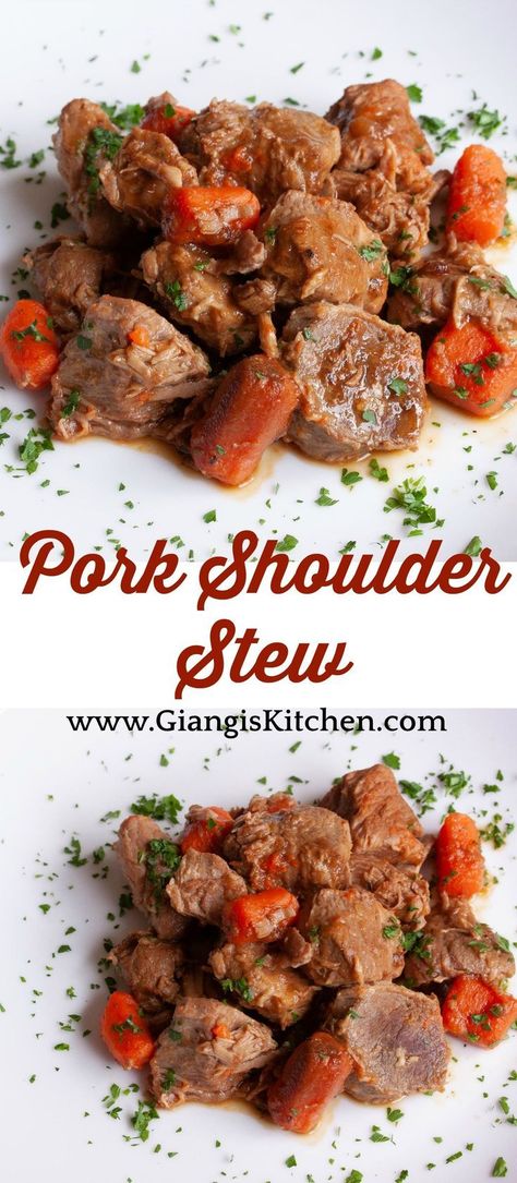 Pork Shoulder Stew, Recipe Pork, Stew Meat Recipes, Pork Stew, Favorite Dinner, Meat Recipe, Mood Food, Stew Meat, Soup And Stew