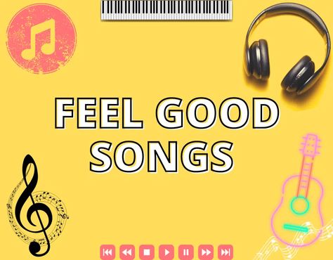 70 Feel Good Songs Guaranteed To Brighten Your Day - Perhaps, Maybe Not Feel Good Songs, 80s Music Playlist, Happy Songs Playlist, Feel Good Music, Positive Songs, Good Songs, I Gotta Feeling, Natasha Bedingfield, Shut Up And Dance