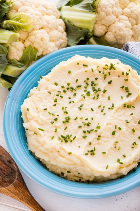 Cauliflower Puree, Carb Alternatives, Salty Foods, Mashed Cauliflower, Pureed Food Recipes, Cauliflower Recipes, Veggie Sides, Vegetable Recipes, Parmesan