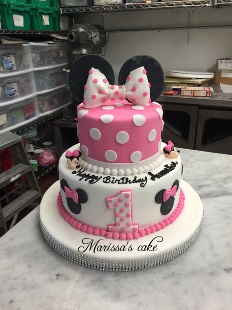 Minnie Mouse First Birthday Cake Smash, Minnie Mouse Cake For 2nd Birthday, Minnie Mouse Tier Cake, Mini Mouse Cake Birthdays, Minnie Mouse 3rd Birthday Cake, Twoodles Birthday Cake, Minny Mouse Birthday, Minnie Mouse Birthday Party Ideas 1st, Minnie Mouse Cake Ideas