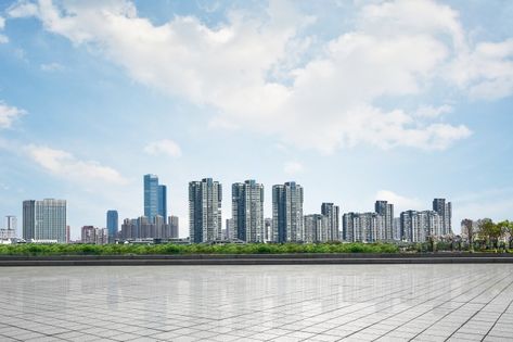 Skyscrapers in the distance Free Photo Car Background, Cornice Design, Bathroom Floor Plans, Car Backgrounds, Urban Road, Site Analysis, Scenery Background, City Background, Free Vector Illustration