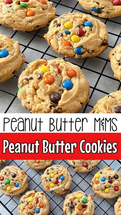 Soft Chewy Peanut Butter Cookies, Soft Chocolate Chip Cookies Recipe, Classic Peanut Butter Cookies, Chewy Peanut Butter Cookies, M M Cookies, Peanut Butter Cookie Dough, Soft Chocolate Chip Cookies, Cookies Easy, Easy Peanut Butter