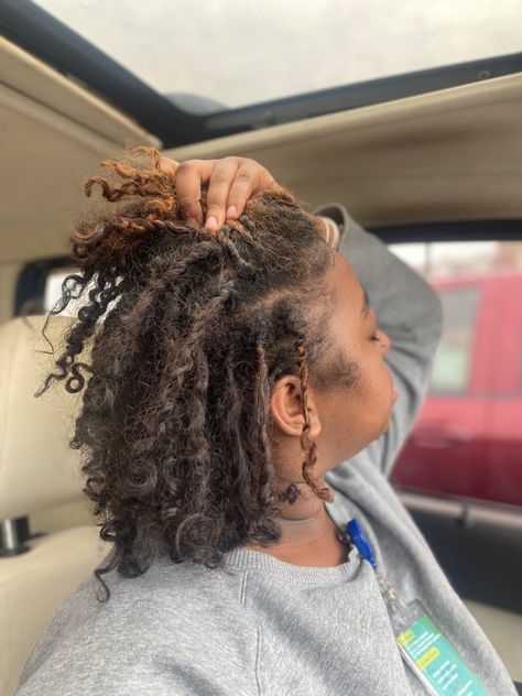 2 Month Starter Locs, Short Locs, Short Locs Hairstyles, Starter Locs, Loc Journey, Locs Hairstyles, Hair Life, Black Girls Hairstyles, Bar Necklace