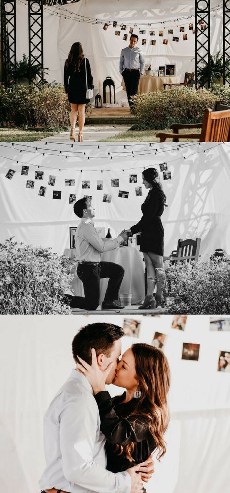 Picture Proposal Ideas, Proposal Ideas With Pictures, Proposal Ideas Pictures Hanging, Engagement Asking Ideas Proposals, Proposal With Pictures Hanging, Proposal Simple Ideas, Christian Proposal Ideas Engagement, Proposal Ideas Engagement Simple, Wedding Proposals Simple