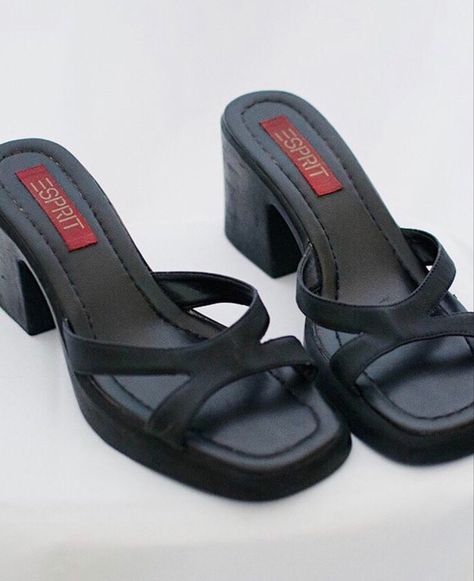 Y2k Black Heels, 90s Prom Shoes, 90s Shoes Women, Sandals 2000s, 2000s Sneakers, 90s Heels, Y2k Sandals, Y2k Heels, Dr Shoes