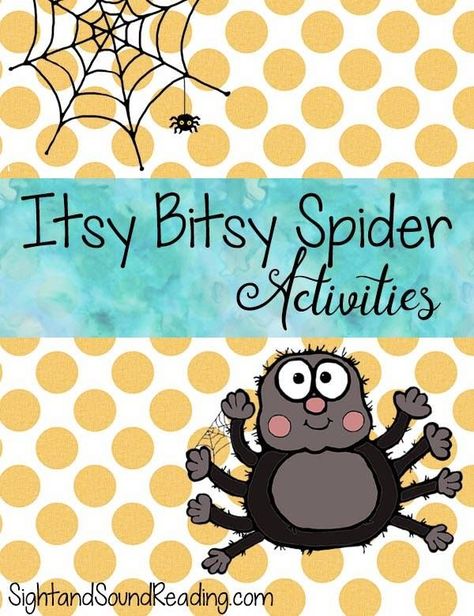 Itsy Bitsy Spider Activities - Fun activities that go along with the Itsy Bitsy Spider nursery rhyme. Itsy Bitsy Spider Activities, Spiders Preschool, Spider Unit, The Itsy Bitsy Spider, Spider Activities, Bubbles Art, Nursery Rhymes Preschool, Mini Beasts, Spider Theme