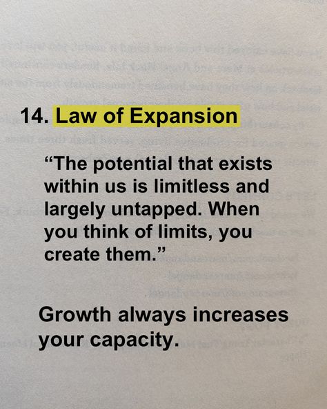 Become a lifelong learner with these 15 invaluable laws of growth. With these laws, your potential will keep increasing and never gets “used up.” Taken from book- 15 invaluable laws of growth by John C. Maxwell. Which law you find most important out of these? Follow @booklyreads for more self improvement tips, book recommendations and book insights. [ growth, laws of growth, success, successful, insights, growth is necessary, inner potential, consistency, discipline, learning] #growth... Highest Version, Aristotle Quotes, John C Maxwell, Spiritual Psychology, Lifelong Learning, Man Up Quotes, Good Motivation, Rich Women, Insightful Quotes