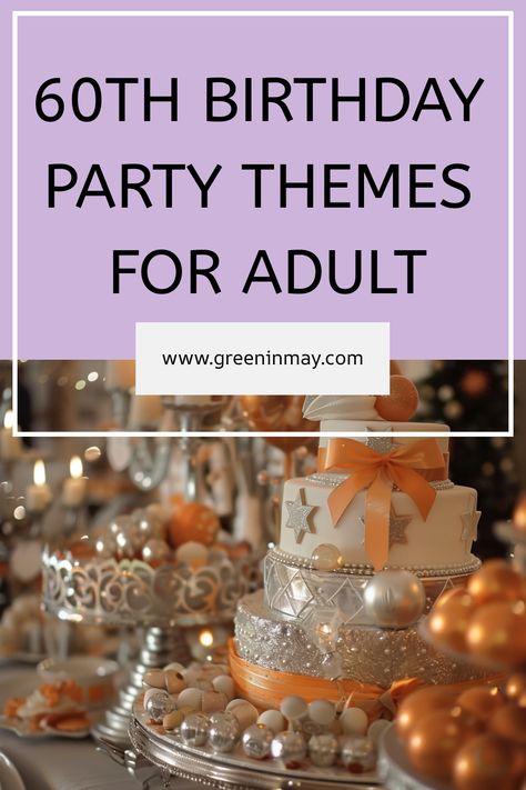 If you are looking for some creative ideas for your 60th birthday party, you have come to the right place. In this article, we will share 29 fun and unique 60th birthday party themes for adult that will make your celebration memorable. 60th Bday Theme Ideas, Turning 60 Birthday Ideas Party Themes, 60 Birthday Party Ideas For Women Cake, 65th Birthday Themes For Mom, 60tg Birthday Party Ideas, 60 Th Bday Party Ideas, 60th Birthday Cake Mom, Intimate 60th Birthday Party Ideas, 60th Birthday Ideas For Husband Parties