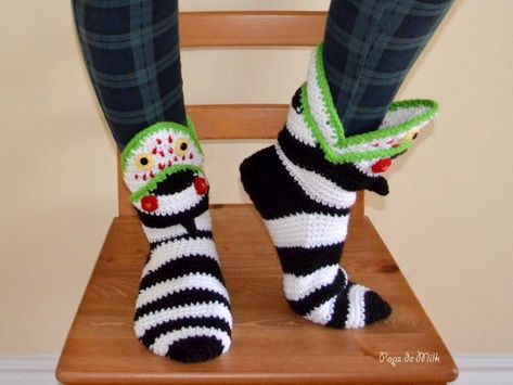 Socks Crochet Pattern, Slippers Crochet Pattern, Socks Crochet, Crochet Socks Pattern, Slippers Crochet, Crochet Geek, Halloween Crochet Patterns, Haken Baby, Crochet Socks