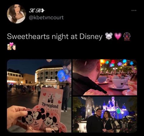 Sweethearts Night Disney, Disney Date Aesthetic, Sweethearts Nite Disneyland, Disneyland Sweethearts Night, Disney Sweethearts Night, Disneyland Date, Adventures Aesthetic, Disney Date, Dream Dates