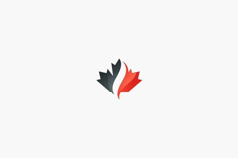 Canada Leaf, Maple Leaf Logo, Canada Logo, Tatoo Inspiration, Crown Tattoo Design, Illustrator Logo, Floral Stencil, Modern Logos, Logos Ideas