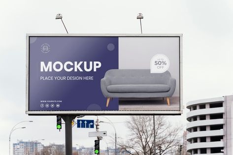 Street billboard display mock-up | Free Psd #Freepik #freepsd #banner #mockup #marketing #promotion Banner Mockup, Street Banners, Print Design Template, Sale Campaign, Billboard Mockup, Flower Logo Design, City Sign, Billboard Design, Character Vector