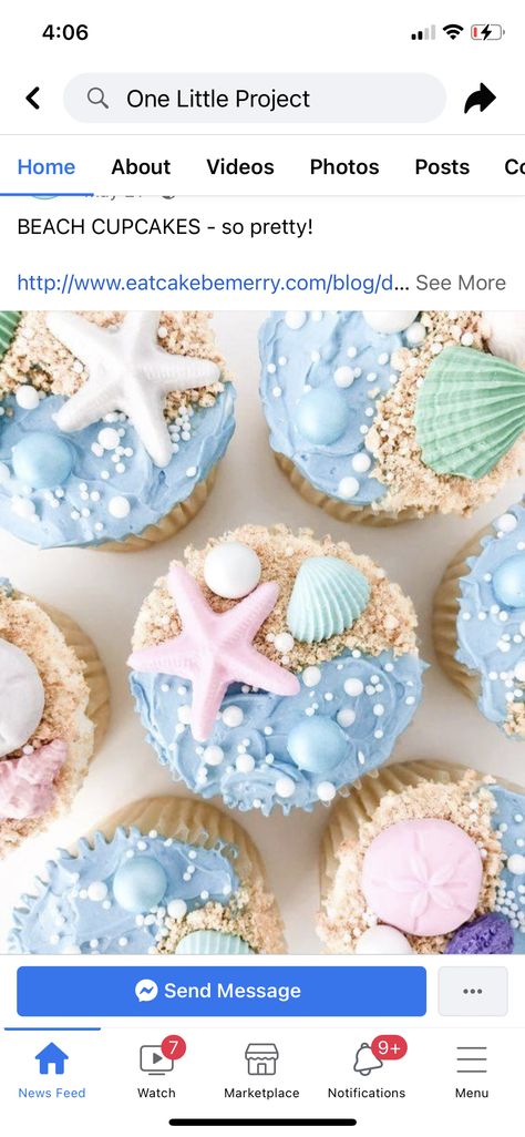 Beach Cupcakes, Cakes And More, Cake, Birthday