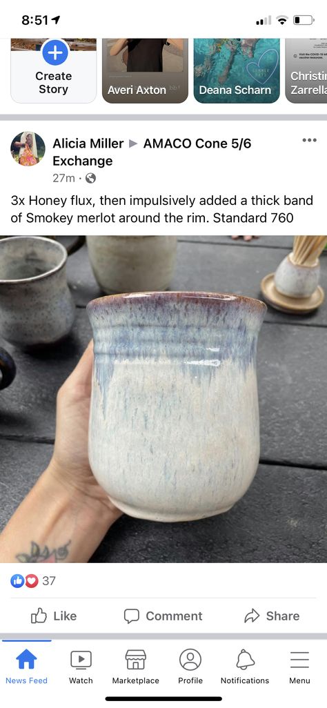 Honey Flux And Blue Rutile, Honey Flux Smokey Merlot, Amaco Smokey Merlot Combinations, Amaco Flux Glaze Combinations, Honey Flux Combinations, Dark Flux Glaze Combinations, Watercolor Glaze Ceramics, Amaco Honey Flux Glaze, Honey Flux Glaze Combos