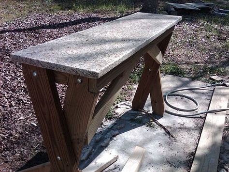 1000+ images about Granite Scrap Ideas on Pinterest | Granite, DIY ... Marble Projects, Granite Bench, Granite Furniture, Granite Remnants, Recycled Granite, Granite Ideas, Cinder Block Bench, Block Bench, Granite Table