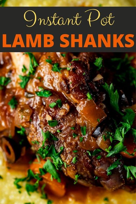 Lamb Shanks Pressure Cooker, Pressure Cooker Lamb, Lamb Shank Recipe, Lamb Shank, Braised Lamb, Using A Pressure Cooker, Lamb Shanks, Instant Pot Dinner Recipes, The Lamb