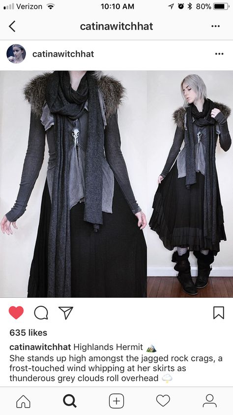 Witchy Winter Cosplay Dresses, Pagan Goth Fashion, Dark Mori Strega Fashion, Dark Mori Kei Outfits, Mori Witch, Dark Mori Fashion, Witchy Wardrobe, Strega Fashion, Dark Mori