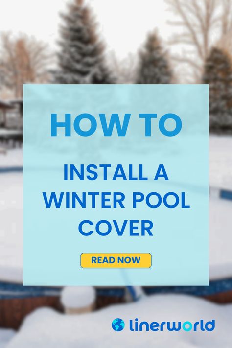 Putting on a winter pool cover is an essential step in protecting your inground pool during the colder months. Here's a general guide on how to put on a winter pool cover.
#linerworld #backyardpool #abovegroundpool Close Above Ground Pool For Winter, Above Ground Pool Winterizing, Pool Pumps And Filters, Above Ground Pool Cover, Cowboy Pool, Winter Pool, Winter Pool Covers, Oval Pool, Swimming Pool Toys