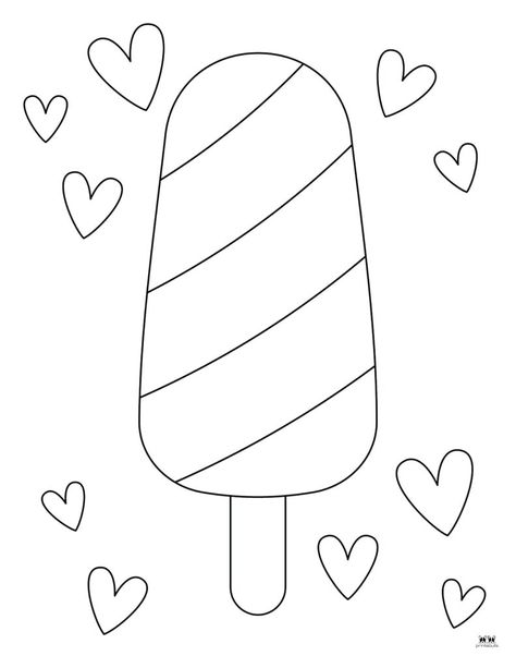 Help keep your kids entertained all summer long with 25 printable popsicle coloring pages. 100% FREE! Print from home. Popsicle Coloring Page, Summer Wall Art, Free Print, Summer Treats, Kids Entertainment, Popsicles, Sunday School, Coloring Sheets, Free Printables