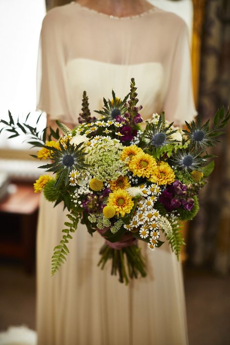 Goldenrod Bouquet, Summer Wildflower Wedding, Wedding Flowes, English Woodland, David Lindsay, Bouquet Making, Lace Bouquet, Growing Cut Flowers, Cut Flower Farm