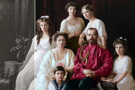 Russian artist Olga Shirnina (also known as 'klimbim') colors archive images of Romanov family. *Click to see the other photos! They're amazing! Familia Romanov, Alexei Romanov, Anastasia Romanov, Nicolas Ii, Grand Duchess Olga, House Of Romanov, Alexandra Feodorovna, Foto Langka, Romanov Dynasty