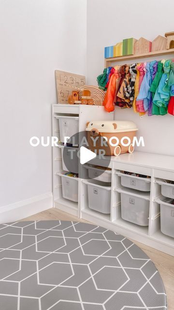 anna | easy play ideas + natural low tox living on Instagram: "Drop any playroom, storage or toy organisation questions in the comments!

We hope you love our mini playroom tour 

🧸 Bookshelf @bunnytickles
🧸 Playcouch @what_sie (discount link in bio)
🧸 Labels @secondscoutau 

#playcouch #playroom #playroomviews #playroomdecor #playroomideas #playroomorganization #toyorganization #toycollector #mumlife #toddlerplayideas" Tiny Playroom Ideas, Mini Playroom, Trofast Playroom, Small Playroom, Playroom Storage, Playroom Organization, Toddler Play, Play Ideas, Toy Rooms