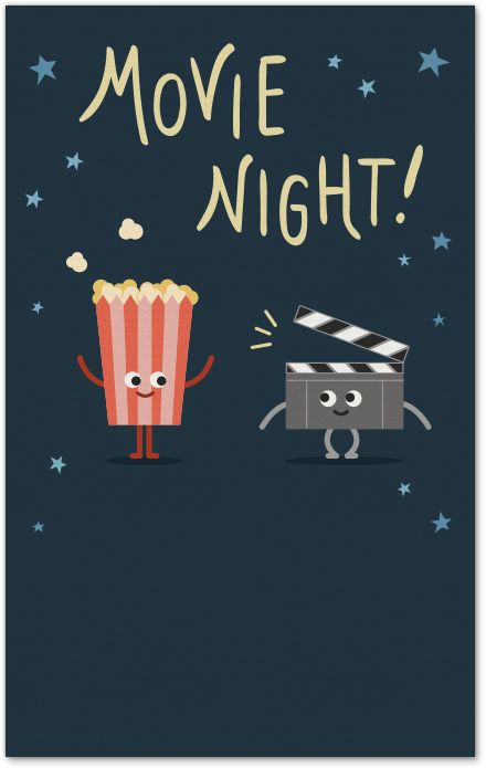 Movie Night Poster, Movies At Home, Cinema Party, Movie Night Invitations, Movie Invitation, Evite Invitations, Movie Themed Party, Night Illustration, Movie Night Party