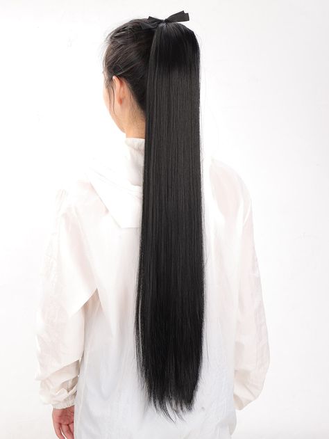 Long Straight Hair Ponytail, High Straight Ponytail Hairstyles, High Ponytail Straight Hair, Black High Ponytail, Long High Ponytail, Extra Long Ponytail, Straight Ponytail Hairstyles, Black Hair Ponytail, Vma Awards