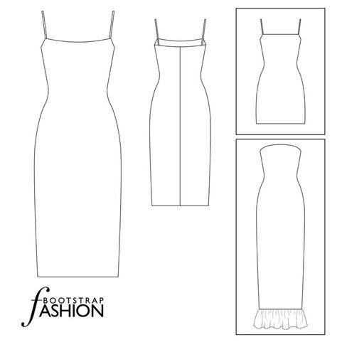 Diy Bodycon Dress Pattern, Bodycon Dress Pattern Sewing, Tight Dress Pattern, Bodycon Dress Sewing Pattern, Fitted Dress Pattern, Bodycon Dress Pattern, Printing Templates, Dress Templates, White Tight Dresses