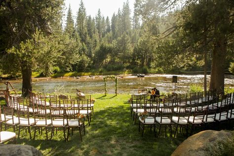 Truckee River, Riverside Weddings, River Wedding, Tahoe City, Lake Tahoe Weddings, Tahoe Wedding, Plan My Wedding, Lodge Wedding, Wedding Goals