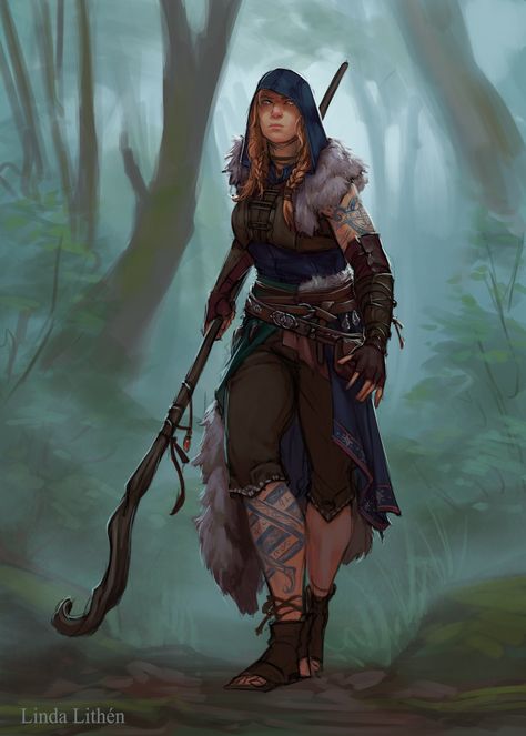 Pathfinder Character, Heroic Fantasy, Dungeons And Dragons Characters, Fantasy Warrior, Arte Fantasy, Fantasy Rpg, Fantasy Inspiration, Medieval Fantasy, Sci Fi Art