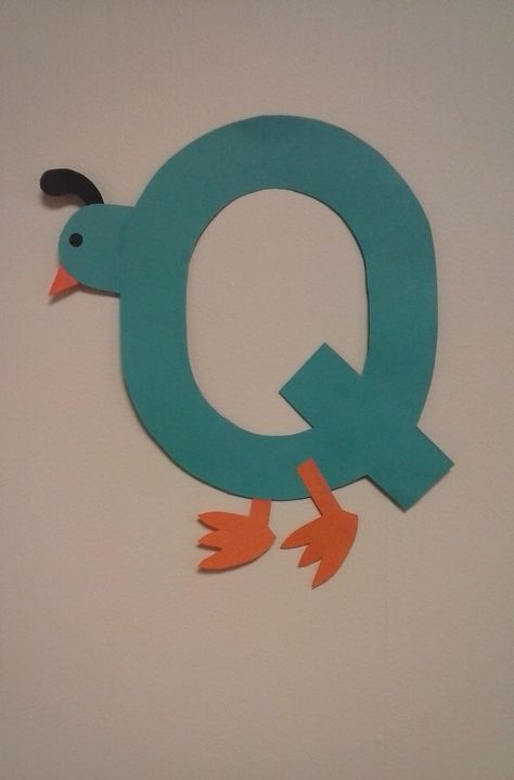 Preschool letter Q  //  Q is for Quail Letter Q Quail Craft, Preschool Letter Q, Q Crafts For Preschool, Zoophonics Crafts, Q Is For Quail, Letters Notebook, Letter Q Crafts, Letter Animals, Preschool Letter Crafts