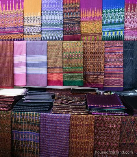 Thailand Shopping, Thai Silk Dresses, Thai Fabric, Thai Design, Thai Fashion, Thai Pattern, Thai Silk, Dupioni Silk, Thai Art