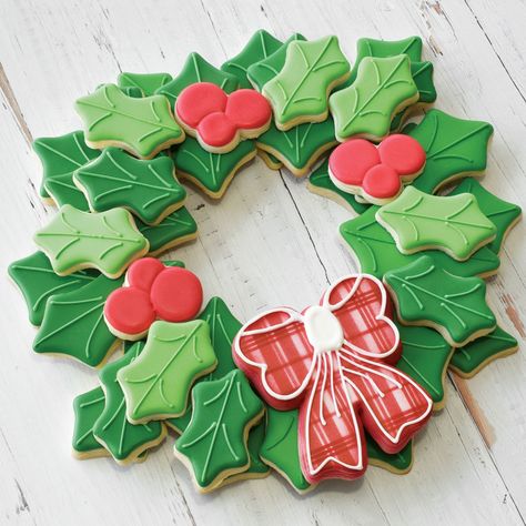 Christmas stocking cookies