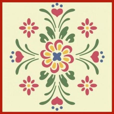 Rosemaling Pattern, Norwegian Rosemaling, Decoration Restaurant, Stencil Projects, Folk Art Flowers, Folk Design, Stencil Furniture, Scandinavian Folk Art, Primitive Decorating Country