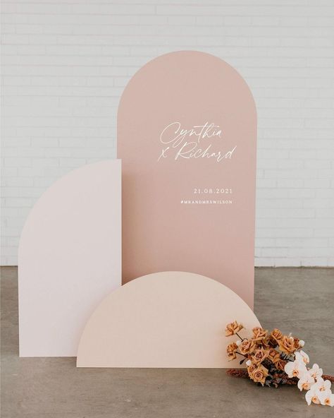 @stateofelliott shared a photo on Instagram: “HIRE our famous arch shaped panel backdrop ( so many different combos of shape configurations) and add the Custom decal to perfectly match…” • Jan 22, 2021 at 9:51pm UTC Arch Panel Backdrop, Arch Backdrop Panels, Dekor Aqiqah, Curved Backdrop, Decor Photobooth, Arch Backdrops, Panel Backdrop, Backdrop Panels, Chiara Arch