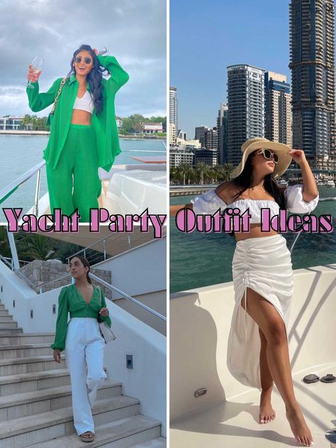 21 Epic Yacht Party Outfit Ideas + Tips - ljanestyle Outfit For Yacht Party, Yacht Outfit Women Classy Party, Dress To Wear On A Yacht, Winter Yacht Outfit, Winter Boat Party Outfit, Yaught Party Outfit, Boat Party Outfit Summer Yachts Night, Boat Outfit Women Summer Classy, Winter Pool Party Outfit