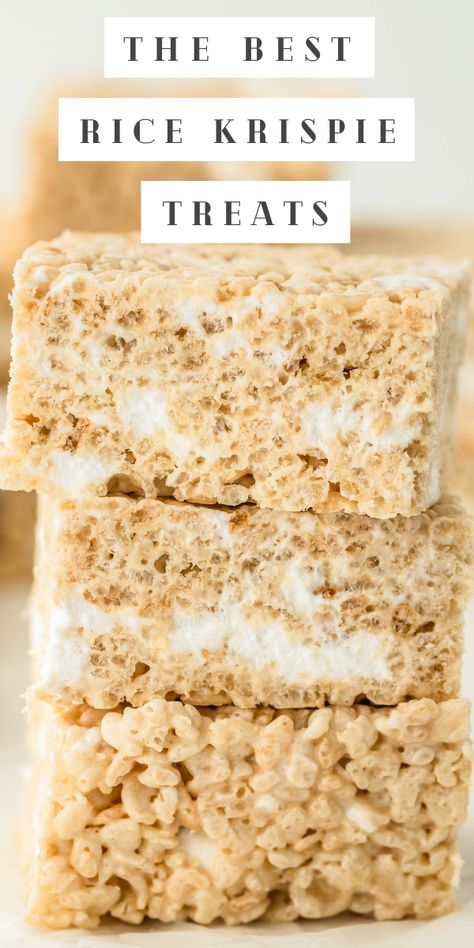 Brown Butter Rice Krispie Treats, The Best Rice Krispie Treats, Best Rice Krispie Treats, Brown Butter Rice, Dessert Bars Recipes Easy, Rice Crispy Treats Recipe, Easy Dessert Bars, Best Rice, Krispie Treats Recipe