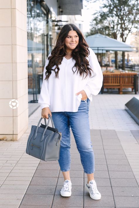 White jeans plus size