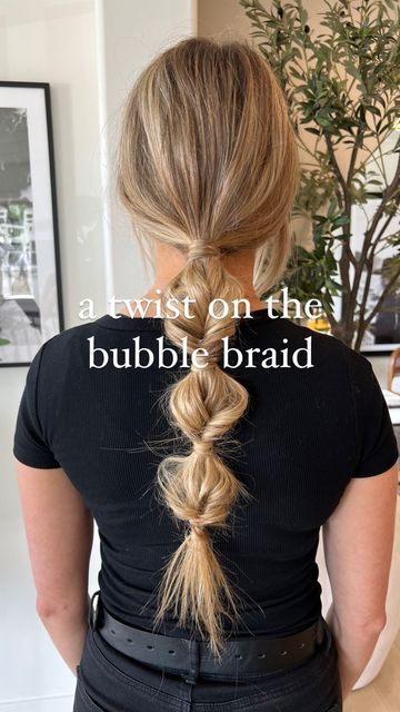 Sleek Ponytail Bubble Braid, Bubble Braid Bridesmaid, Outdoor Activity Hairstyle, Bubble Braid Updo Prom, Bubble Braids Thick Hair, Fish Tail Bubble Braids, Wedding Guest Hairstyles Bubble Braid, Ponytail With Tiny Braids, Bubble Braid Hairstyles Wedding