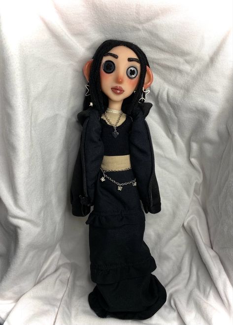 Personalized Coraline Doll, Coraline Doll Aesthetic, Coraline Dolls Custom, Mini Me Coraline Doll, Coraline Custom Doll, Coraline Mini Me Doll, Homemade Coraline Doll, Coraline Doll Clothes, Making Coraline Doll