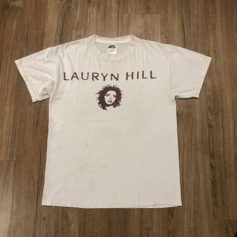 Rap Shirt, Lauryn Hill, Big Tshirt, Jane Birkin, Slogan Tee, Hip Hop Rap, Dream Clothes, Mens Street Style, World Tour