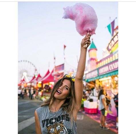 Amusement Park, Cotton Candy, Carnival, Candy, Pink, Candy Floss