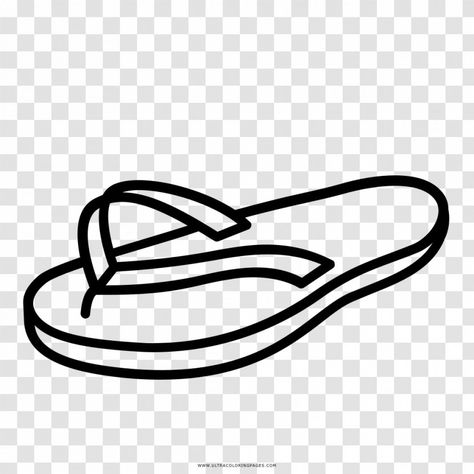 Flip Flop Drawing, Line Png, Emoji Drawing, Kids Flip Flops, Drawing Simple, Free Sign, Color Help, Art Pages, Transparent Png