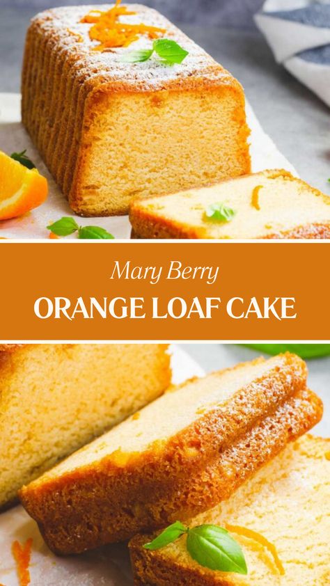 Mary Berry Orange Loaf Cake Orange Walnut Cake, Baking With Oranges, Women Muscle Building, Orange Dessert Recipes, Orange Desserts, Mary Berry Cakes, Bannock Bread, Orange Recipes Dessert, Orange Loaf Cake