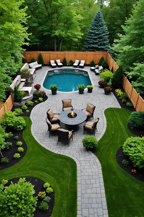 Large Patio Layout, Large Backyard Ideas Layout With Pool, Large Patio Ideas Layout, Large Backyard Ideas Layout, Patio Designs And Ideas Layout, Backyard Patio Designs Layout, Family Backyard Layout, Home Backyard Ideas, Backyard Layout Ideas