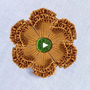 Hand Embroidery Tutorial Step By Step, Embroidery Tutorial Step By Step, Flower Hand Embroidery, Most Beautiful Flower, Embroidery Lessons, New Flower, Hand Embroidery Tutorial, Embroidery Tutorial, Design 2023